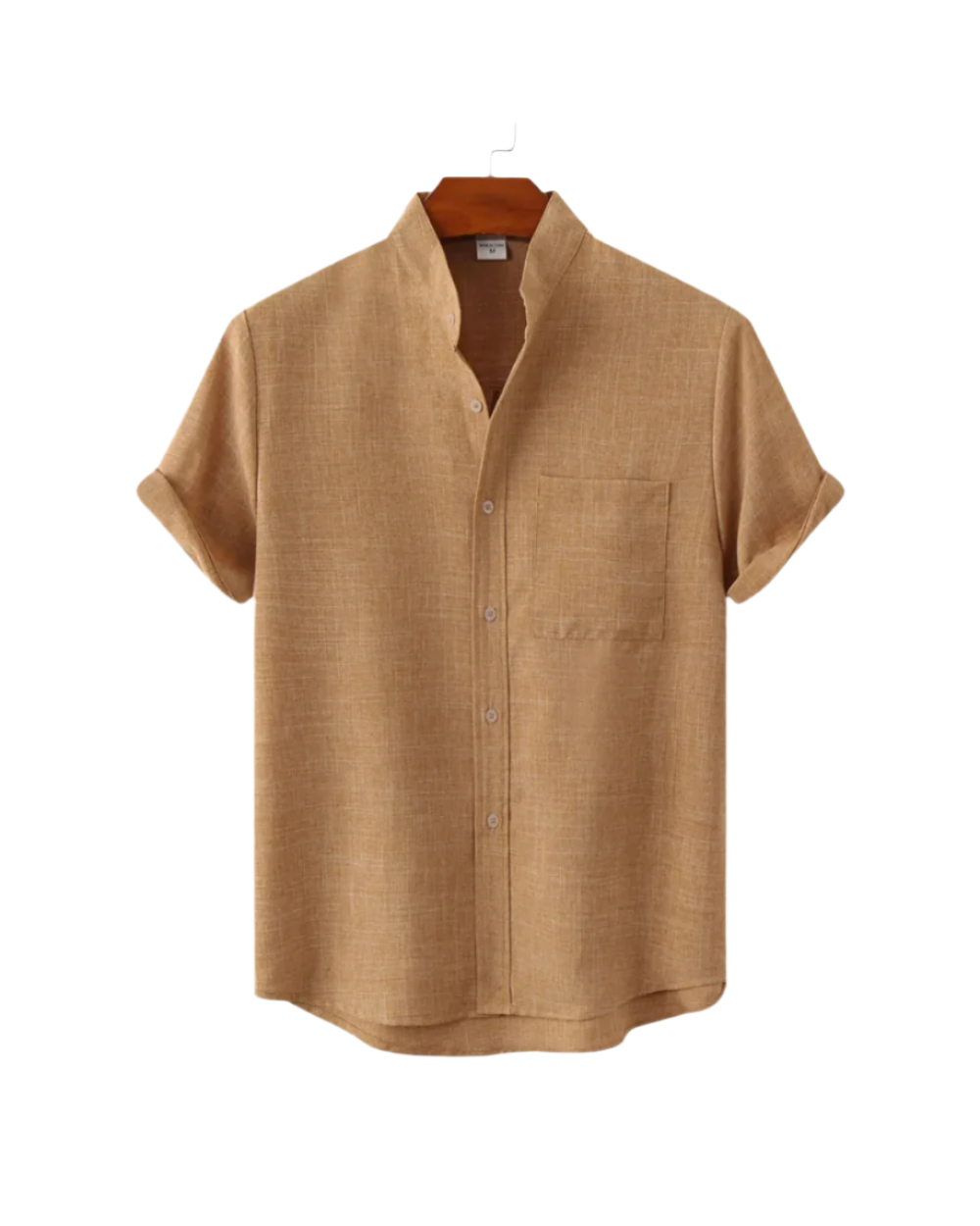 Venice Linen Shirt Med korte ærmer