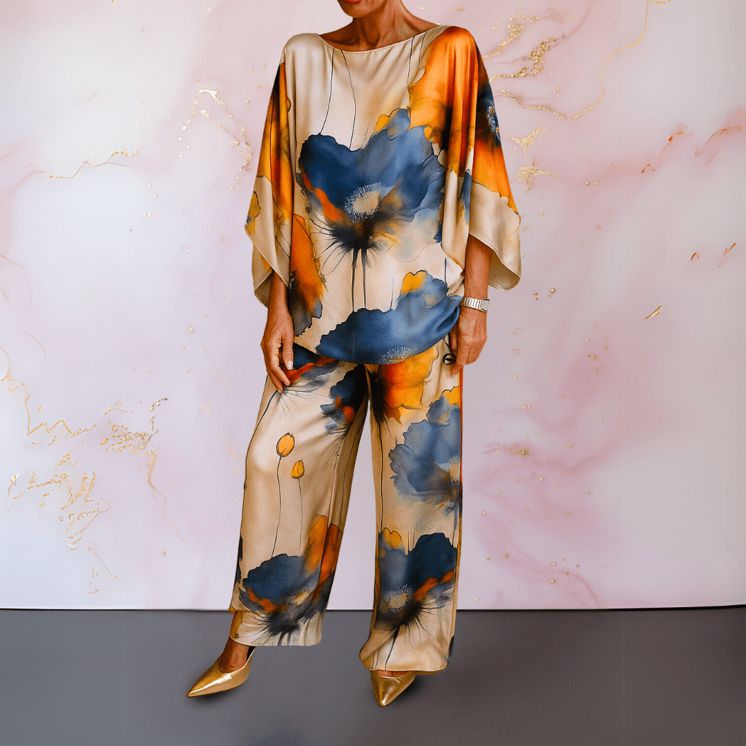 Mona™ | Satin todelt sæt til kvinder