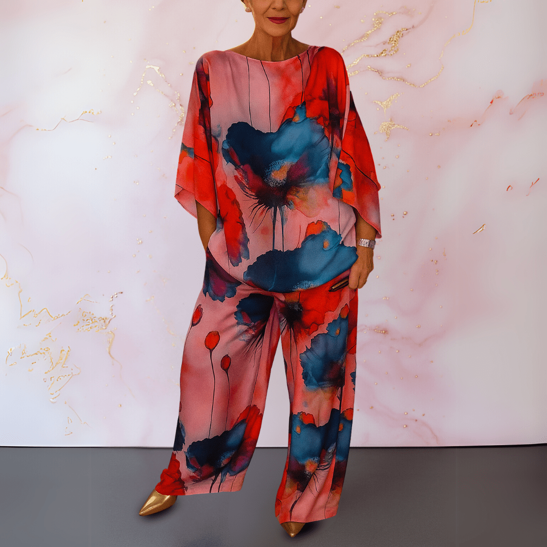 Mona™ | Satin todelt sæt til kvinder