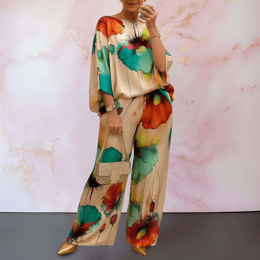 Mona™ | Satin todelt sæt til kvinder