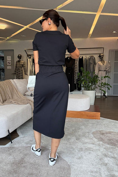 Noa™ | Stilfuld top og nederdel med V-hals